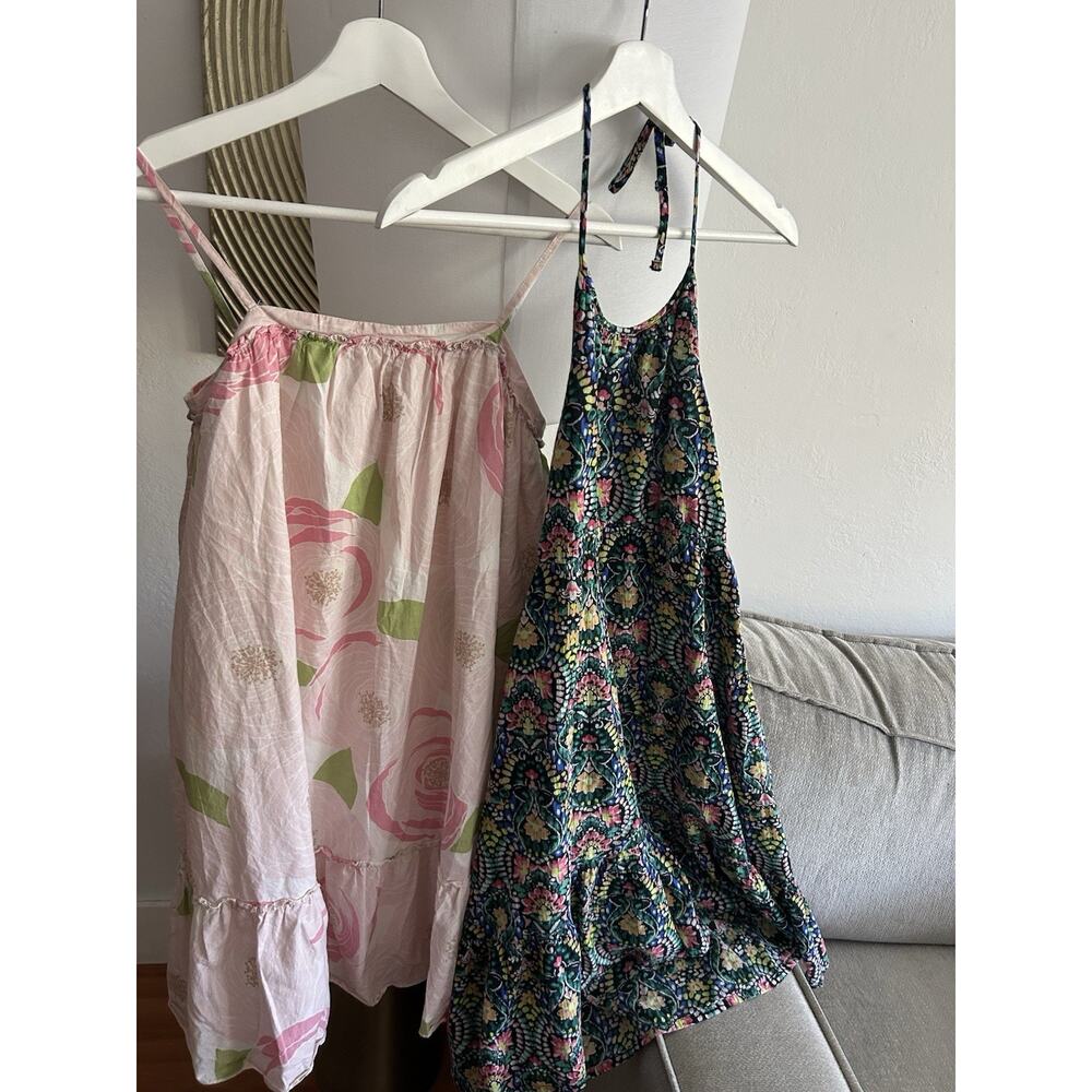 Gap Sleeveless Girls Floral Dress Bundle,Of 2 Size 12 Summers Cottagecore ,